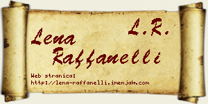 Lena Raffanelli vizit kartica